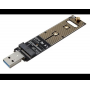 Carte de convertisseur d'adaptateur mobile M.2 NVME vers USB 3.0 prise en charge de l'interface M.2 PCI-E (Key-M)