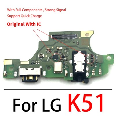 100% Original Charging Port, Flexible Cable for LG K51